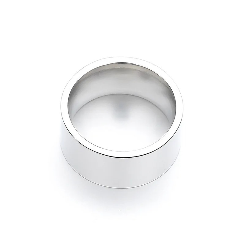 Hiphop Stainless Steel Non fading Large Wrench Ring Commemorative Fashion Simple Wide Edition Mens Ring Jewelry Gift 241209