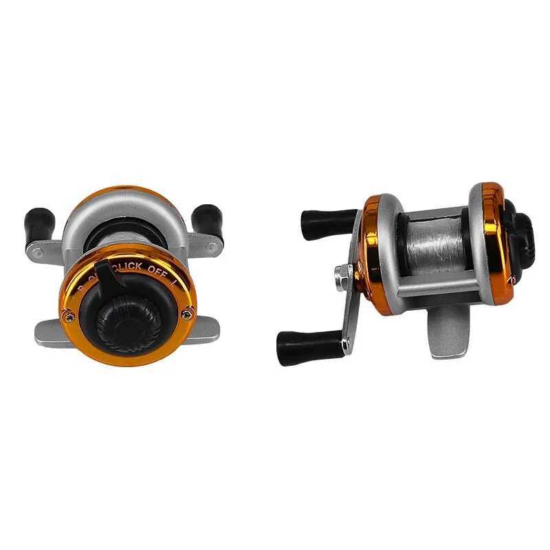 2024 Mini Fishing Reel Winter Fishing Doub Rocker Arm MetalMain Belt LineXJ241209