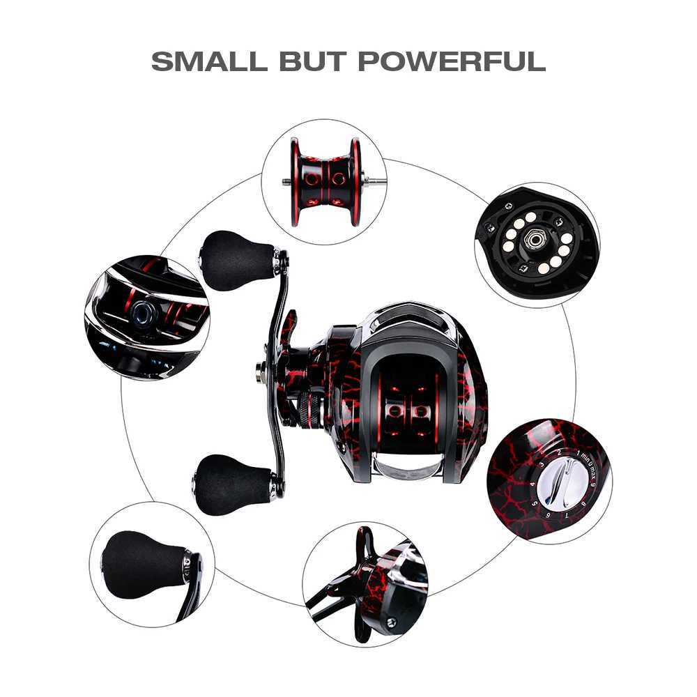 2022 18+1BB Fishing Reel Metal Spool Baitcasting Reel 10kg Max Drag 7.2 1 High Speed Gear Ratio Fishing Reels Fish WheelXJ241209