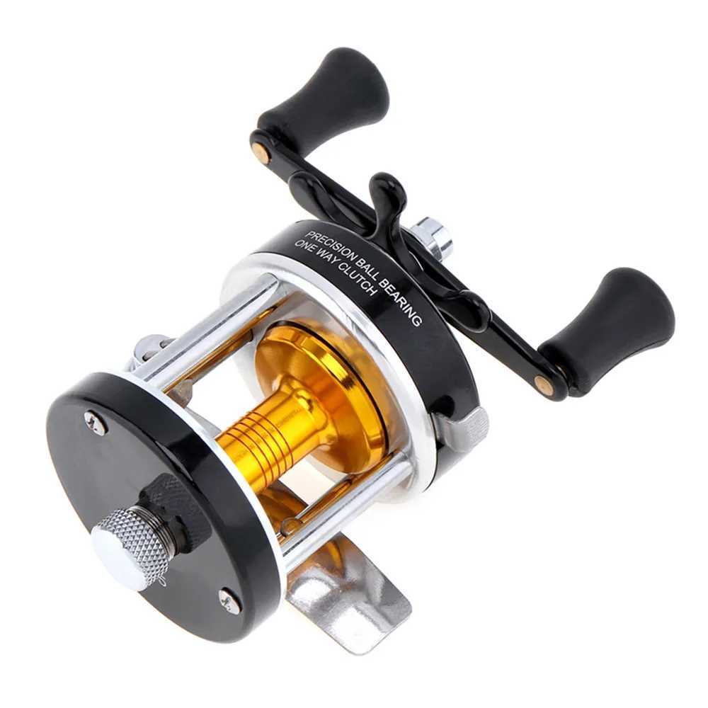 Sas Full Metal Drum Fishing Reel Gear Ratio 3.8 1 Black Right Hand Trolling Wheel Casting Sea Fishing ReelXJ241209