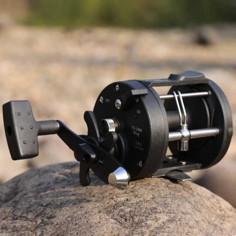 Sougayilang Trolling Fishing Reels Aluminum Alloy Spool Saltwater Drum Fishing Reel 3+1BB 3.8 1 Max Drag 25kg Fishing Tool PescaXJ241209