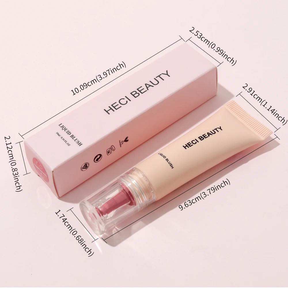 High Pigment Matte Liquid Blusher 6 Colors Longlasting Moisture Gel Creamy Blush Organic Liquid Lip Cheek Tint For Mom 241209