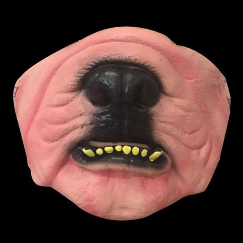 3pcsCreative Adult Clown Latex Cosplay Props Humorous Elastic Band Half Face Party Masks Funny Halloween Horrible Mask Party Props XJ241209