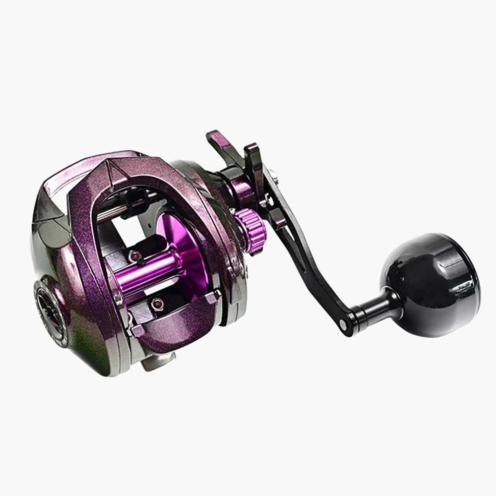 Wide-body Long-range Dropt Wheel 5.3 1 Baitcasting Reel 12KG Max Drag Baitcast Reels for Sea/ Boat Fishing Pesca Iscas TackXJ241209