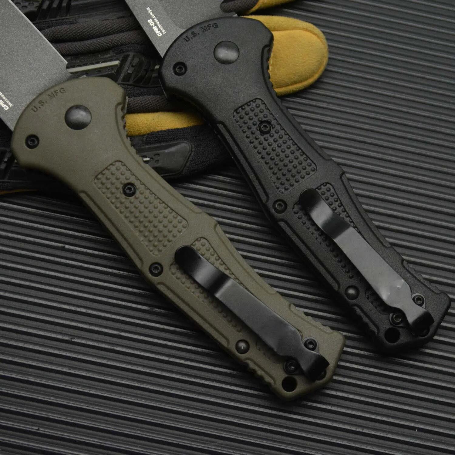 10Models Claymore Folding Knife 3.6 Cpm-D2 Blade, Grivory Handles