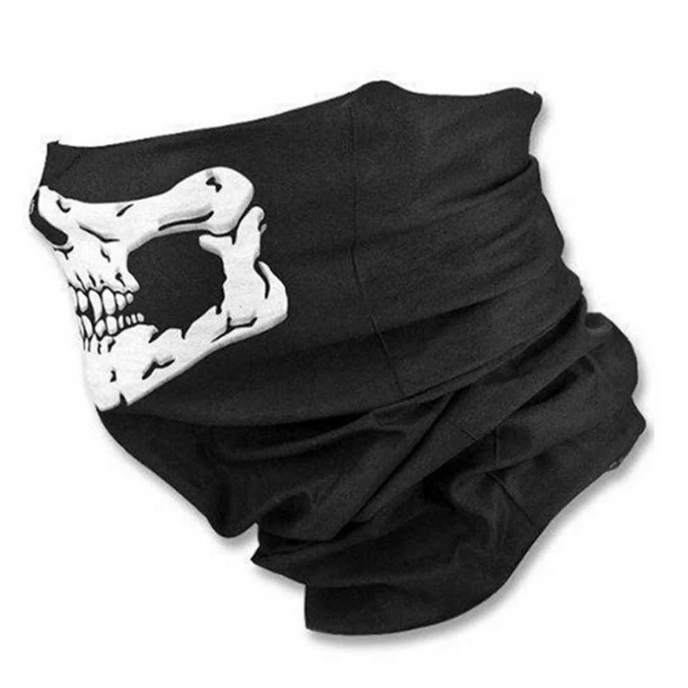 3pcsOutdoor Motorcycle Skull Mask Breathable Bike Scarf Mask christmas Bandana Motor Bike Sport Scarf Neck Warmer Winter HalloweenXJ241209