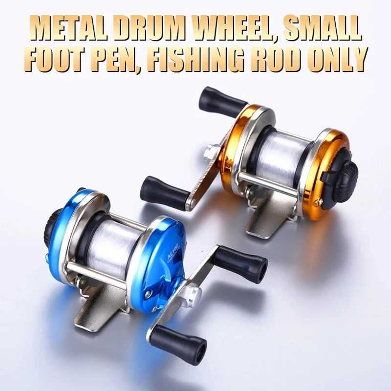 Metal Drum Reelsmall Foot Pen Fishing Rod Special Fishing Line Reelice Fishing Reelft And Right Hand ReelsXJ241209