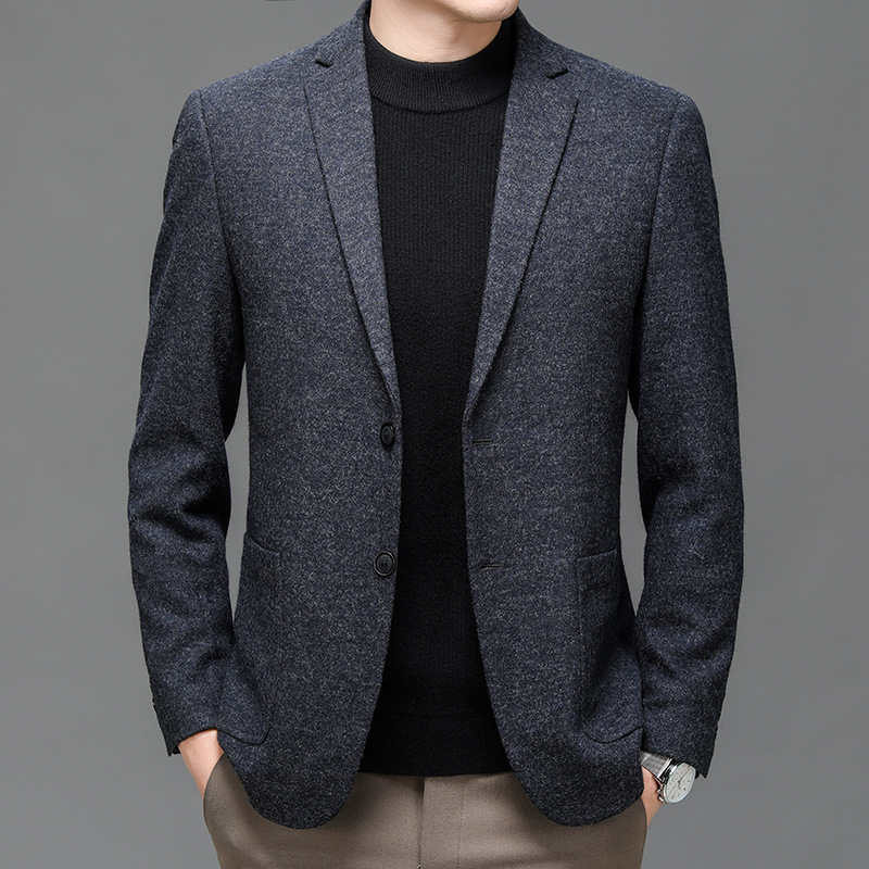 K845 Men's Formal Three-Piece Suit - Large Size Groomsmen Work Clothes Jacket Set