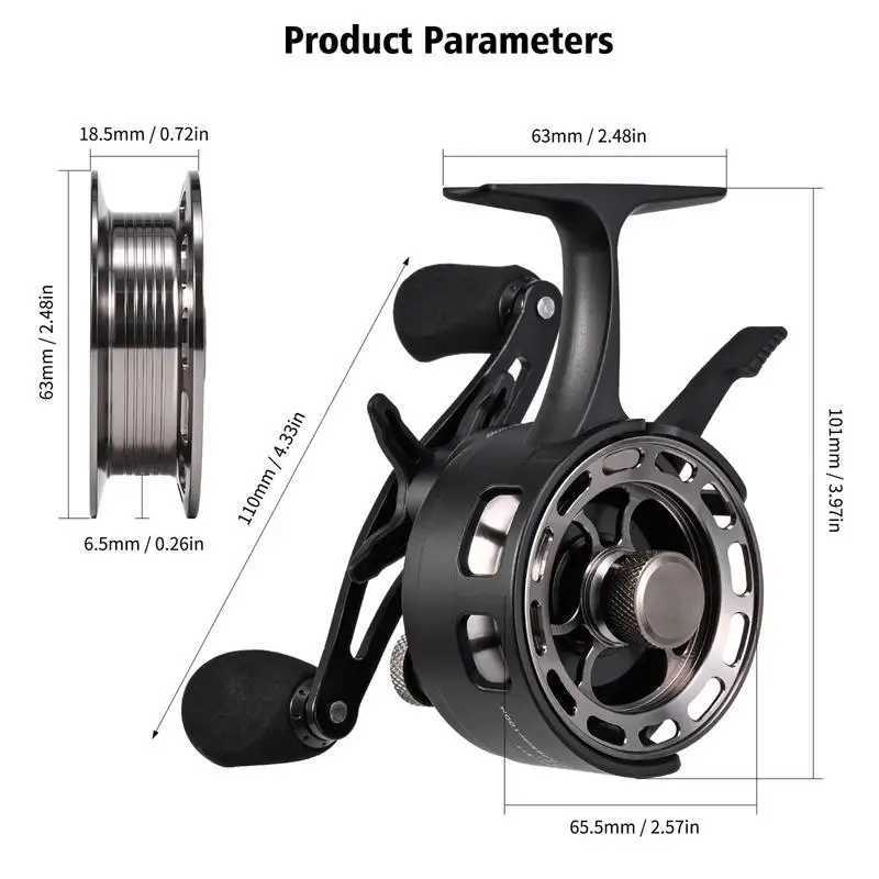 Ultra Light Fishing Reel Tperature-Resistant Inline Freespool Reel 31 BB Wear-Resistant Ice Fishing Accories Quick ReaseXJ241209