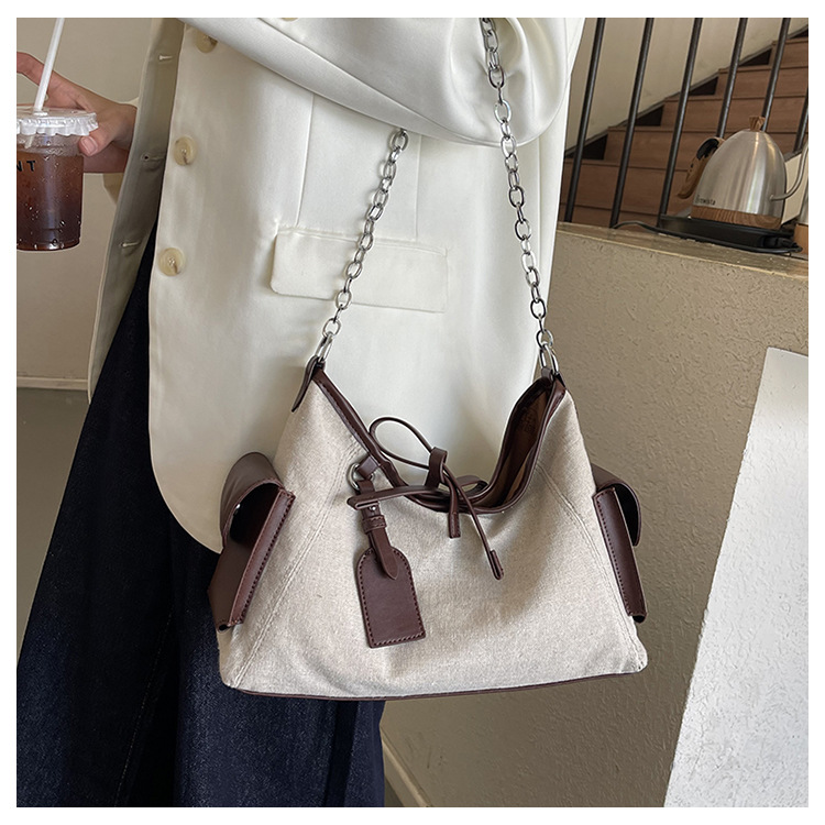 2025 Designer Free designer 3 shipping bag Shoulder Bags Canvas Splicing Large Capacity Tote black Underarm Bag Fashion