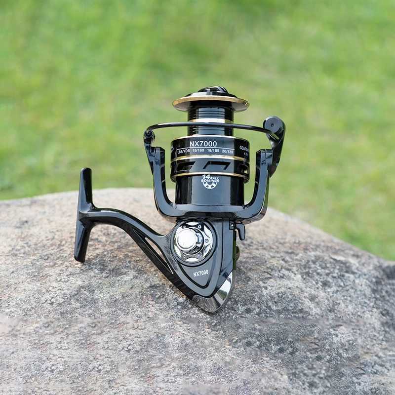 Fishing Reel NX 2000 3000 4000 5000 6000 7000 Super Strong Carp Fishing Feeder Spinning Reel Spinning Wheel Type Fishing WheelXJ241209