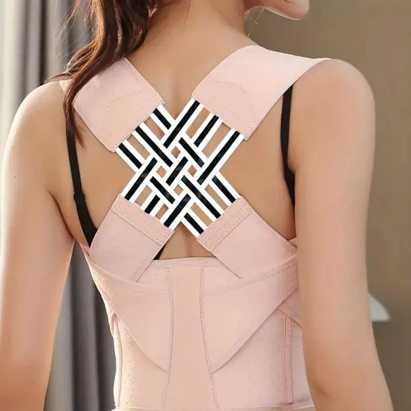 Female male posture corrector shoulder straightener adjustable full back support for pain relief up and down 241206