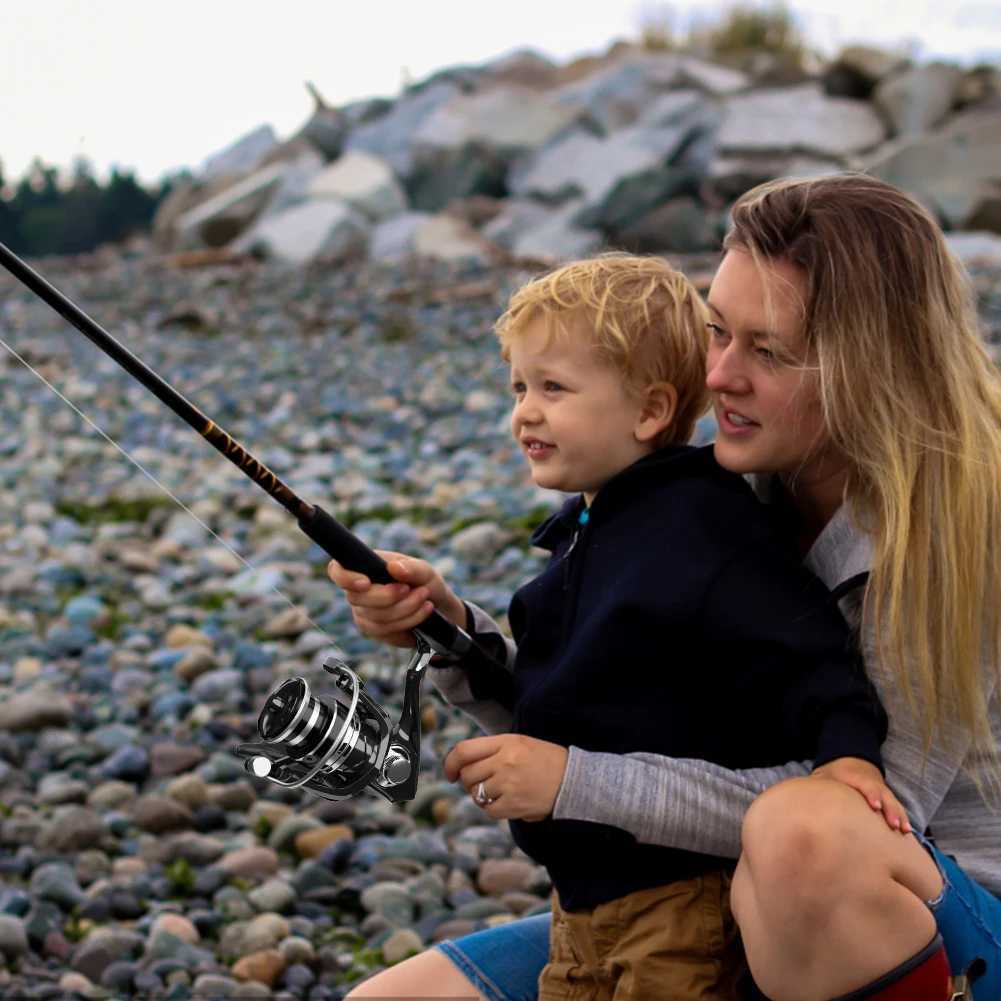 Fishing Reel Full Metal Body All Purpose Fishing Spinning Reel 5.2 1 Gear Ratio 12kg Max Drag for Saltwater and FreshwaterXJ241209