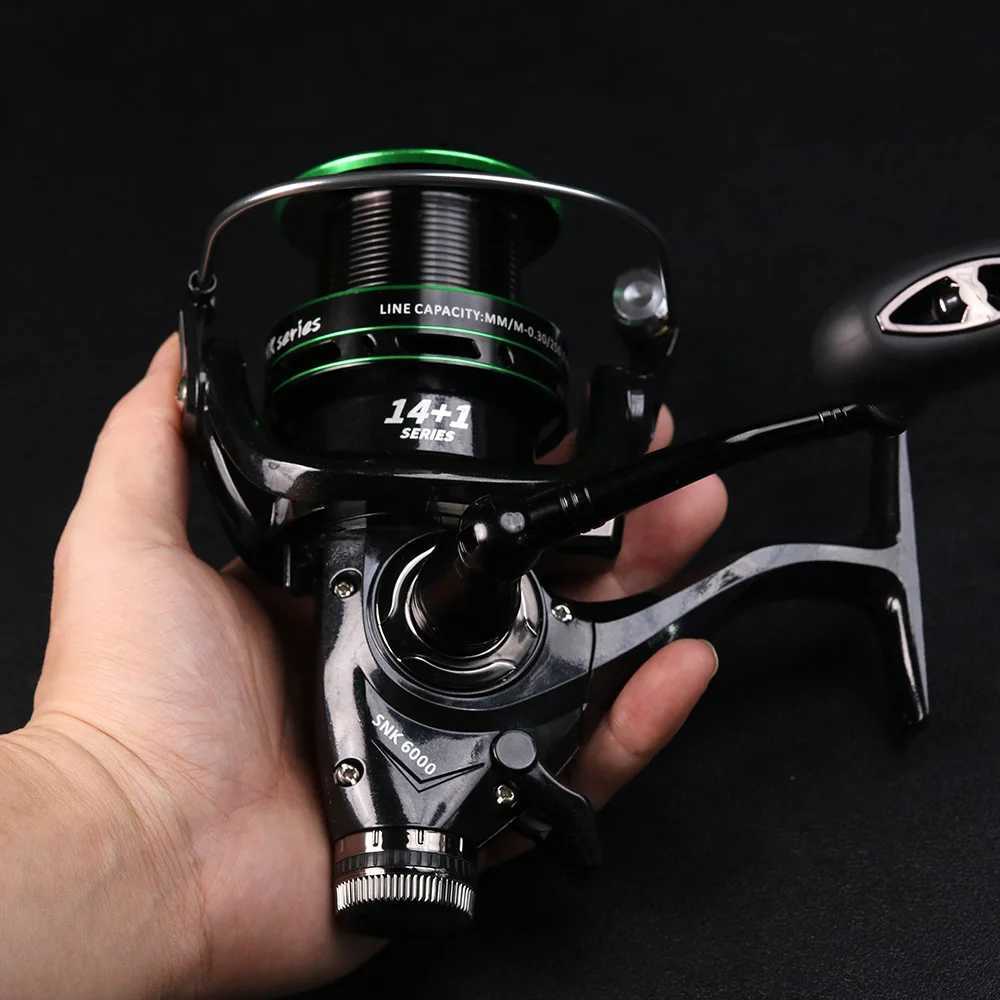 AWA 3000 6000 Doub Brake Design Fishing Reel Super Strong Carp Fishing Feeder Spinning Reel Spinning wheel fishing wheelXJ241209