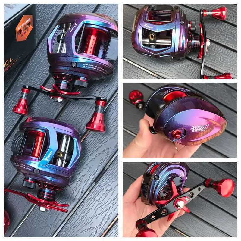 Slow Pitch Jigging Reel 17kg Gear Ratio 7.1 1 Aluminum Metal 11+1BB Fiber Drag Power Casting Shore Fishing Reel Saltwater ReelXJ241209