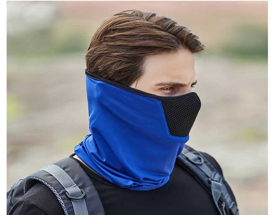 3pcsBreathable Hiking Cycling Mask Trendy Polyester Ultra UV Protection Tactical Headgear Summer Neck GaiterXJ241209