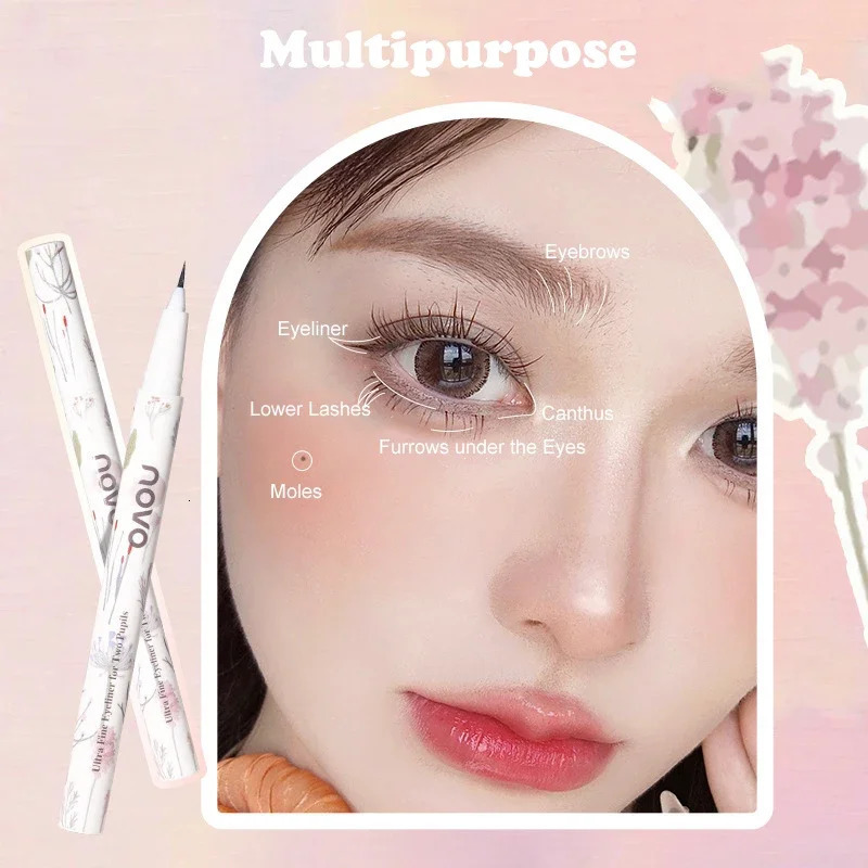 White Eyeliner Soft Gel White Eye liner Pencil Highly Pigmented Long Lasting Waterproof Eyeliner Pen Brightening Eye Makeup Tool 241209