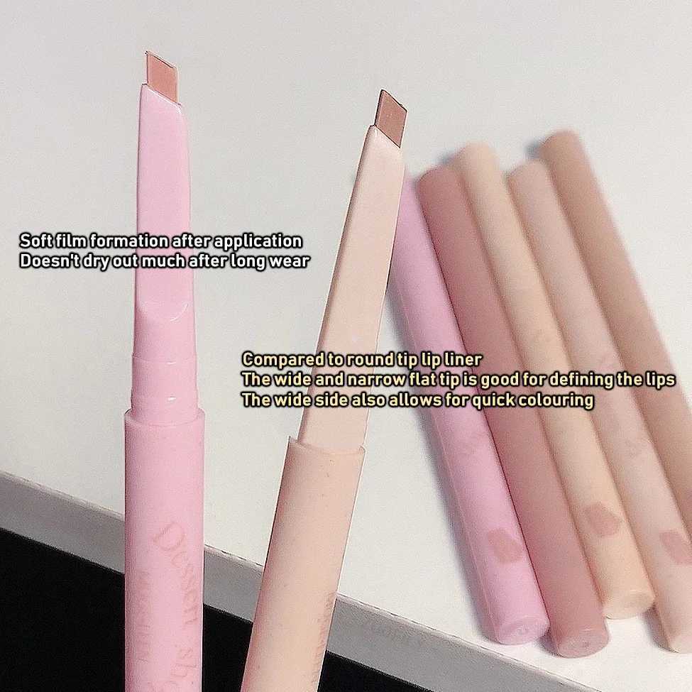 Matte Lip Liner Pen Long Lasting Contour Lipstick Non-stick Waterproof Smooth Velvet Lipliner Pencil Nude Pink Lip Tint MakeupXJ241209