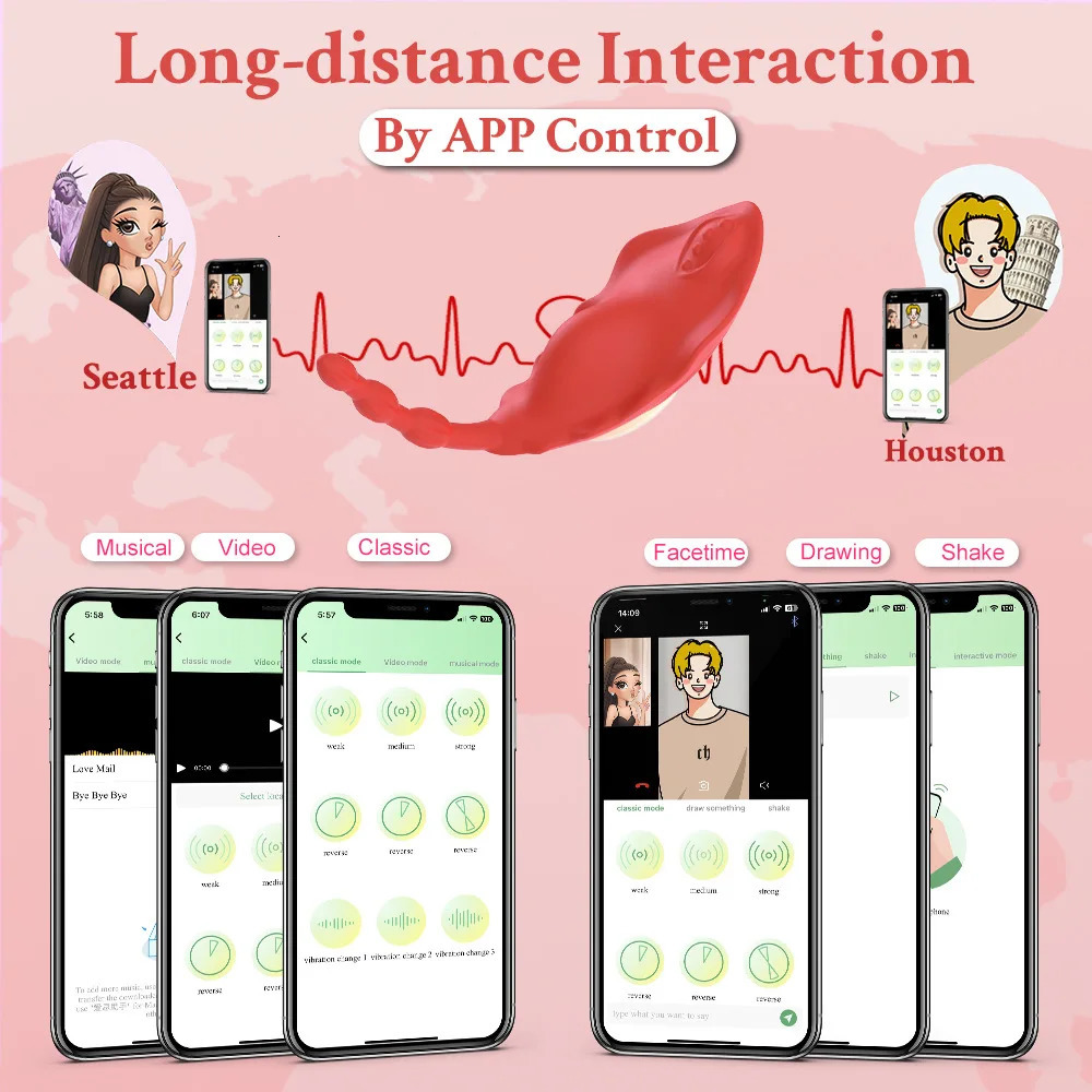 Wireless Bluetooth Anal Vibration Dildo Vibrator for Women APP Remote Control Wear Vibrating Egg Clit Female Sex Toys for Adults 241209