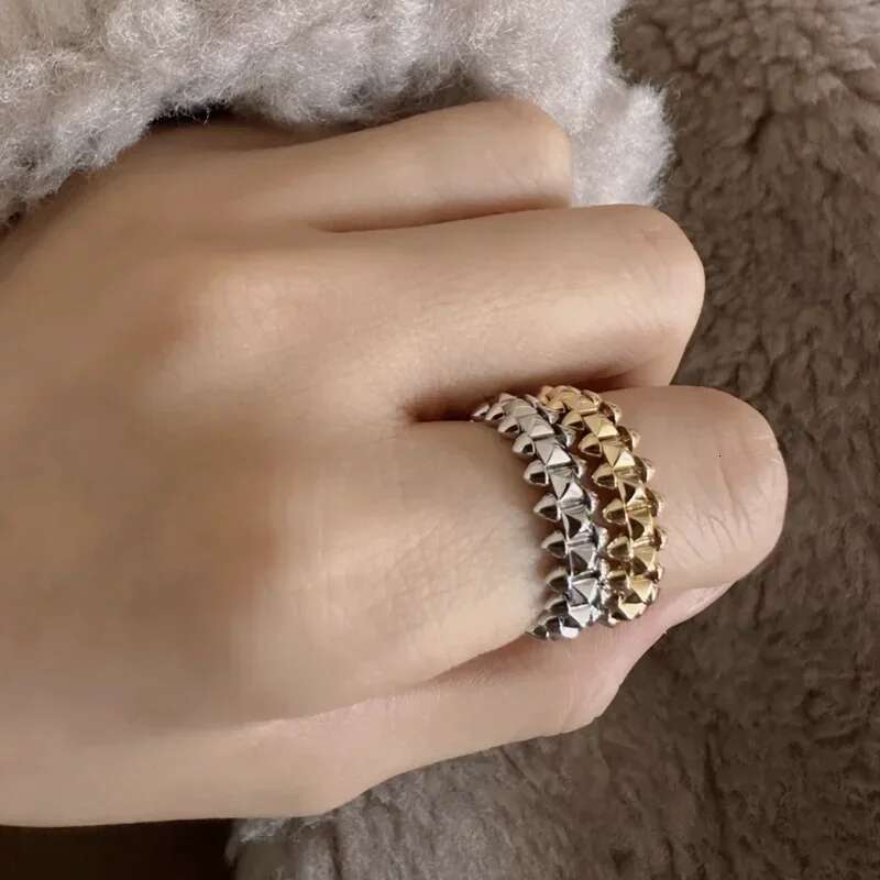S sier high quality simple fashion women men's ring punk trend for girlfriend Valentine's Day party banquet