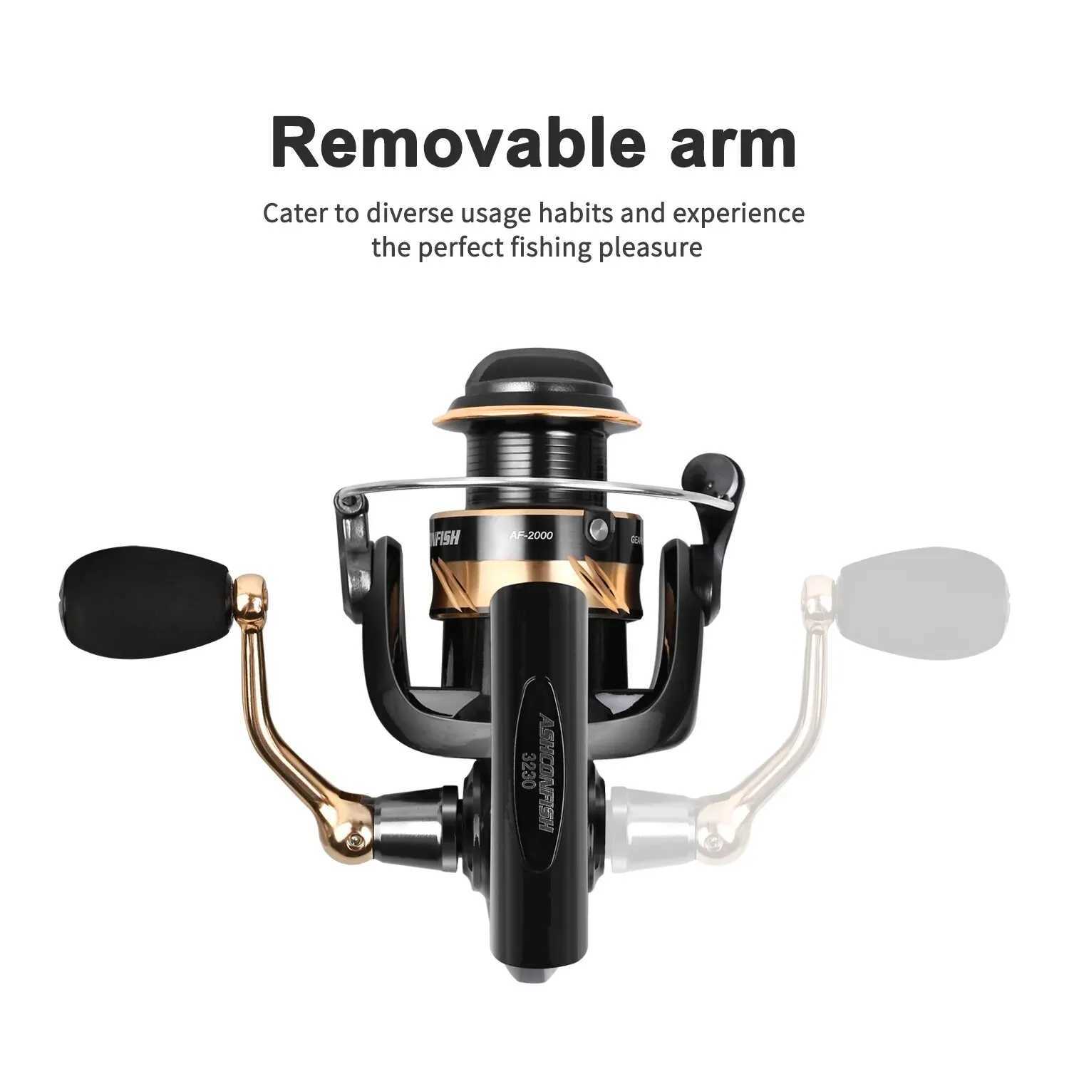 High Quality Fishing Reel Metallic CNC Spool 12KG Max Drag 12BB 1000H-5000H ft/Right Hand Spinning Fishing Reel AshconfishXJ241209