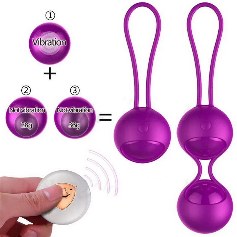 Kegel balls vibrators Vaginal Tighten exercises Balls Remote Control Vibrating Geisha Balls Jump Egg Adult Sex Toys for Women 241209