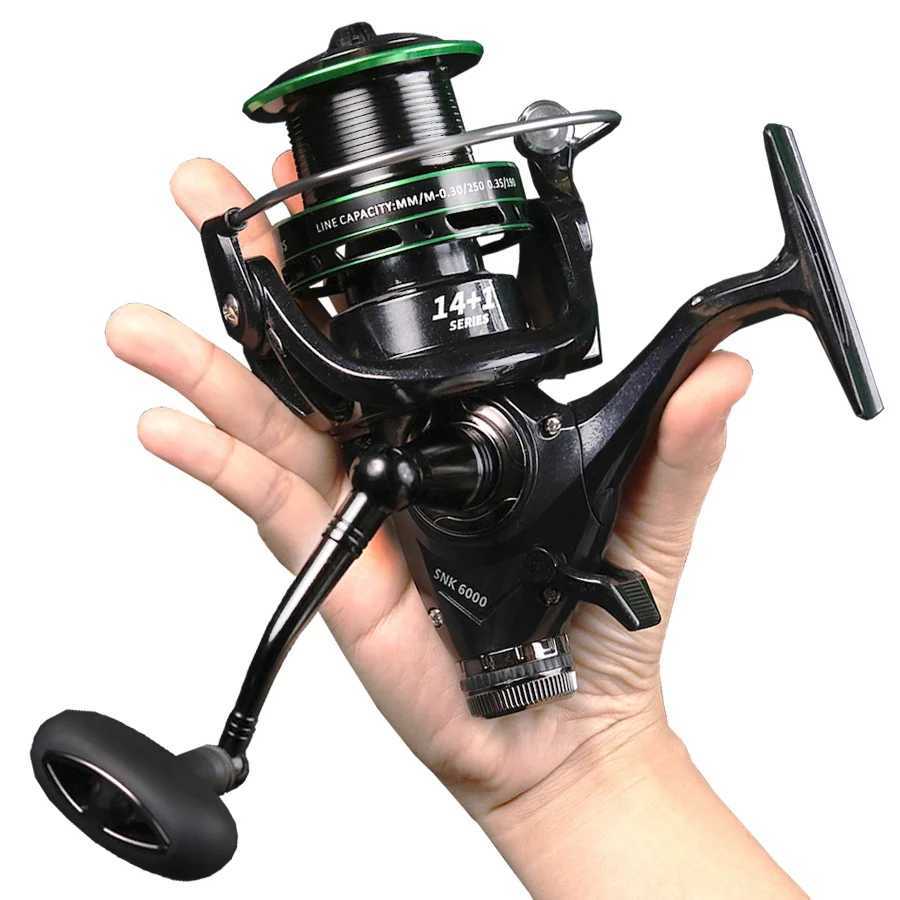 20Kg Max Drag Power Metal Fishing Reel Saltwater Freshwater Front And Rear Brake Drag Syst 30 40 50 60 Series Spinning ReelXJ241209