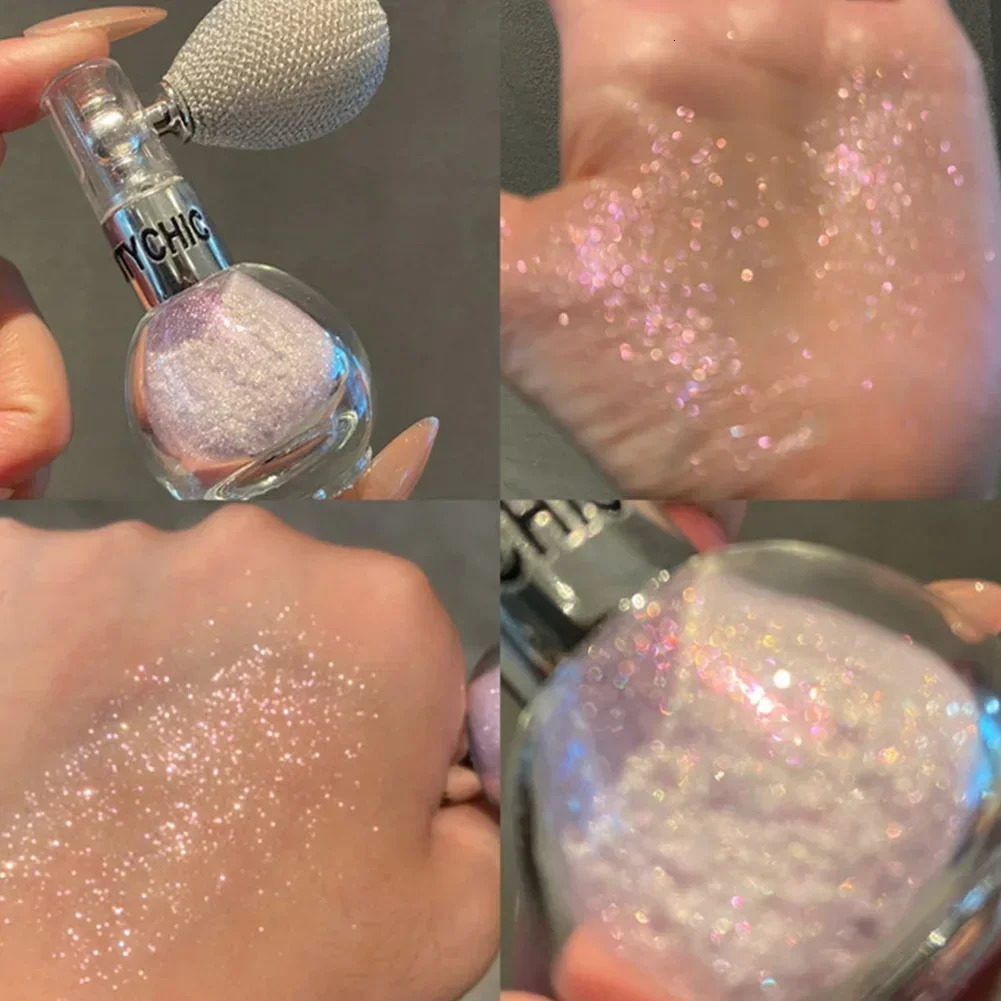 High Gloss Body Diamond Shimmering Spray Powder Highlight Powder Makeup Suitable for Facial and Body Skin Hair Clothes Cosmetics 241209