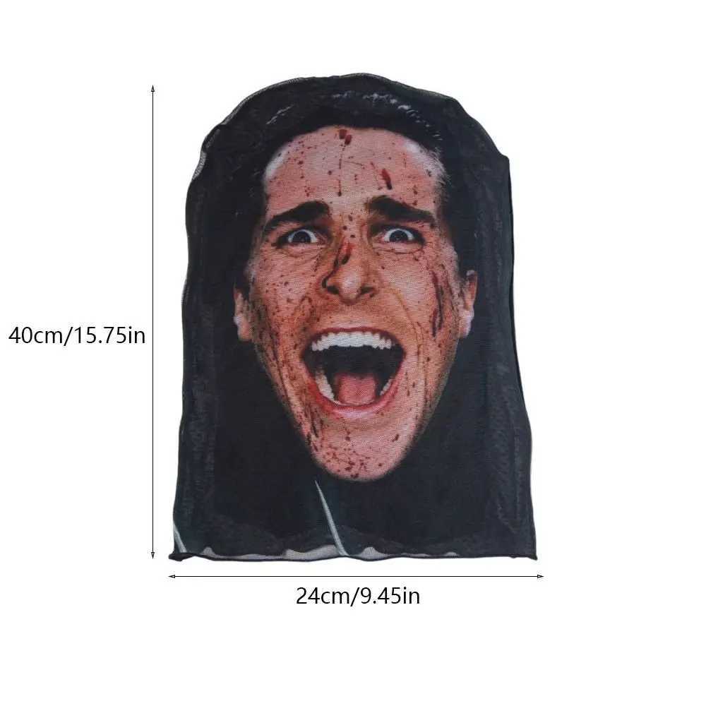 3pcsUnisex 3D Seamless Elastic Mesh Face Mask Multifunctional Outdoor Funny Riding Scarf Neckchief Dust Head Cover Headscarf CosplayXJ241209
