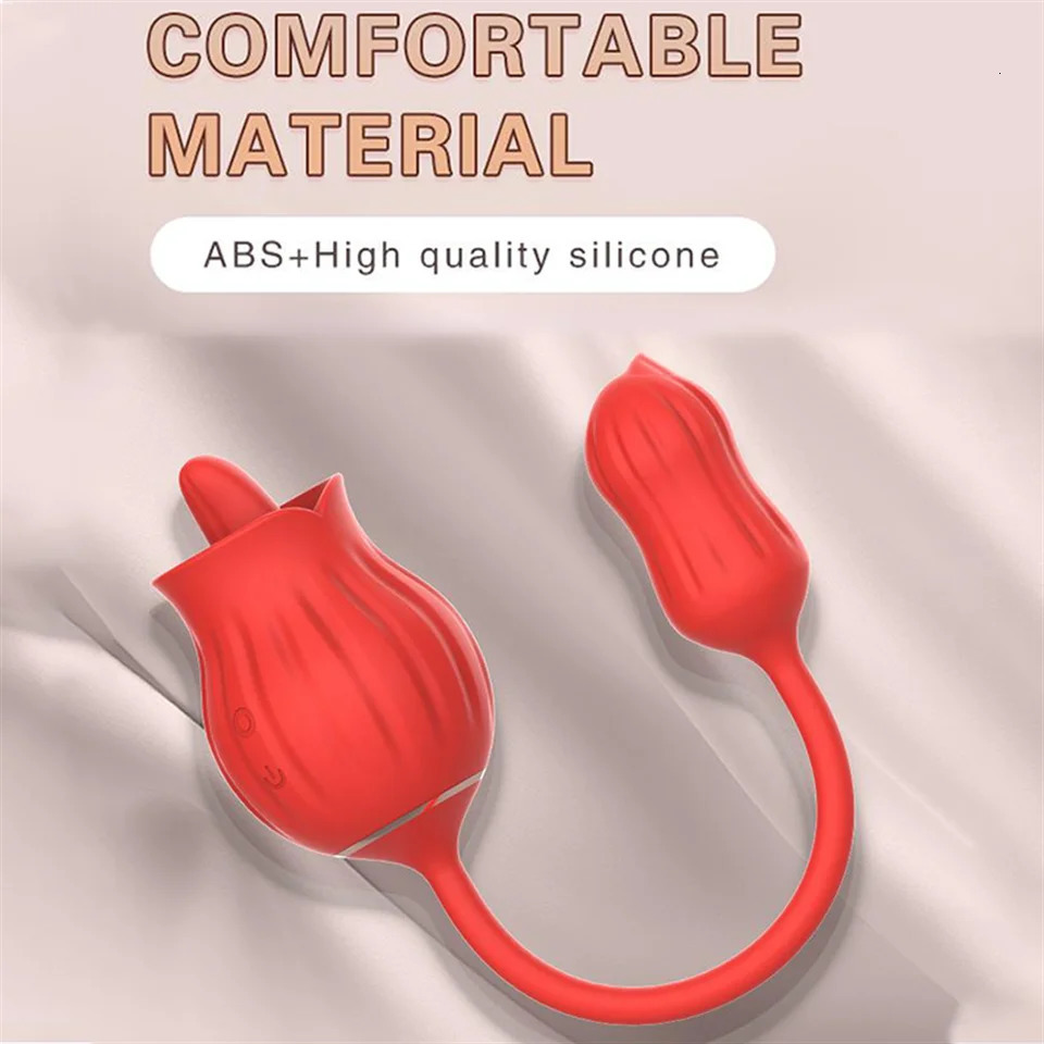 Vibrating Egg Rose Tongue Licking Vibrator Female Masturbator Juguetes Sexuales Sex Toys For Women Lady Sexy Game Joinjjtoy 241209