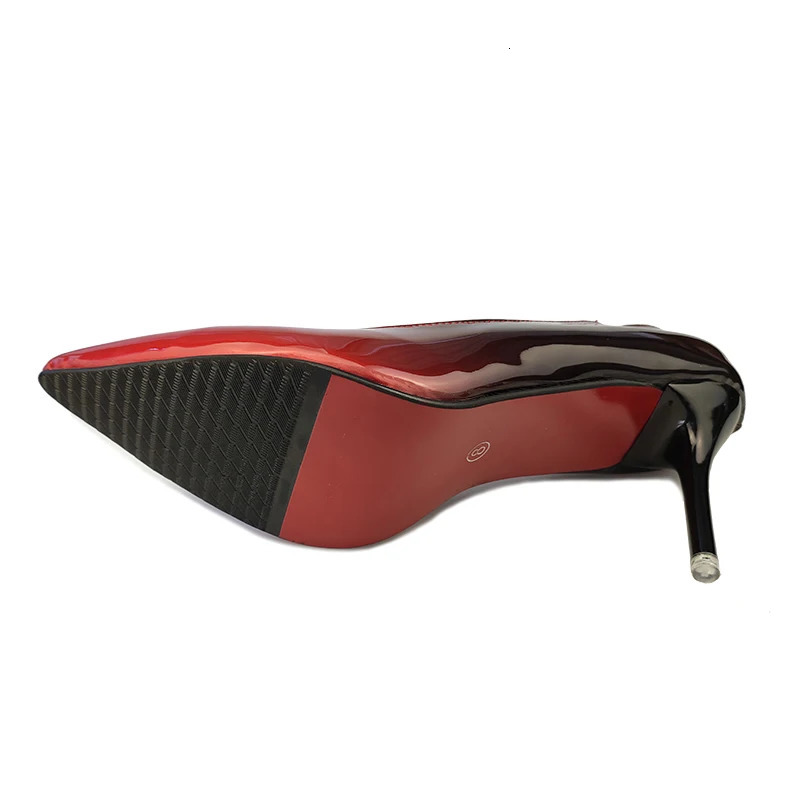 Aphixta 10cm stiletto Heels Pumps Women Shoes Pointed Toe Patent Leather Wedding Party Dress Footwear Shoes Woman Plus Size 48 241209