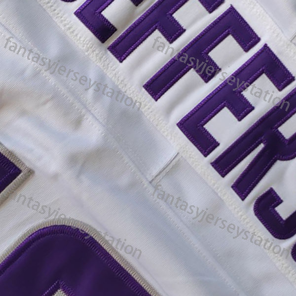 Football Jersey #18 White Polyester V-Neck Embroidered Letter & Number, Men's Athletic Tops for Training & Outdoor Activities, Loose Fit Adult Un