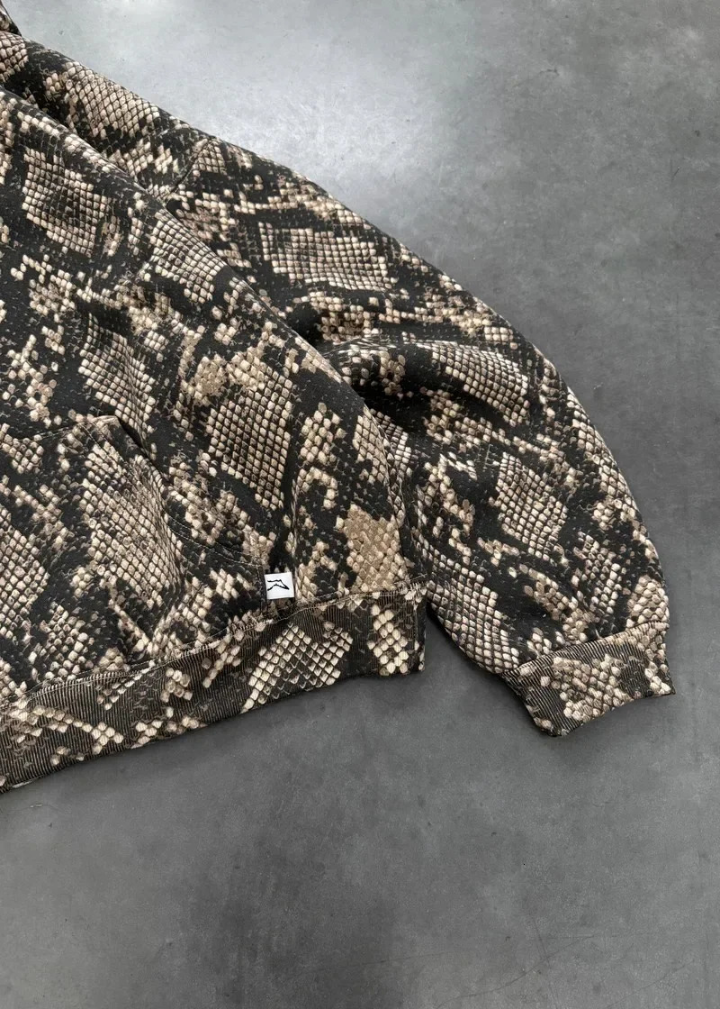 Streetwear Python Graphic Pullover Hoodie Harajuku Gothic Oversized Sweatshirt Y2K Mens Womens Retro Autumn Winter Clothing 241209