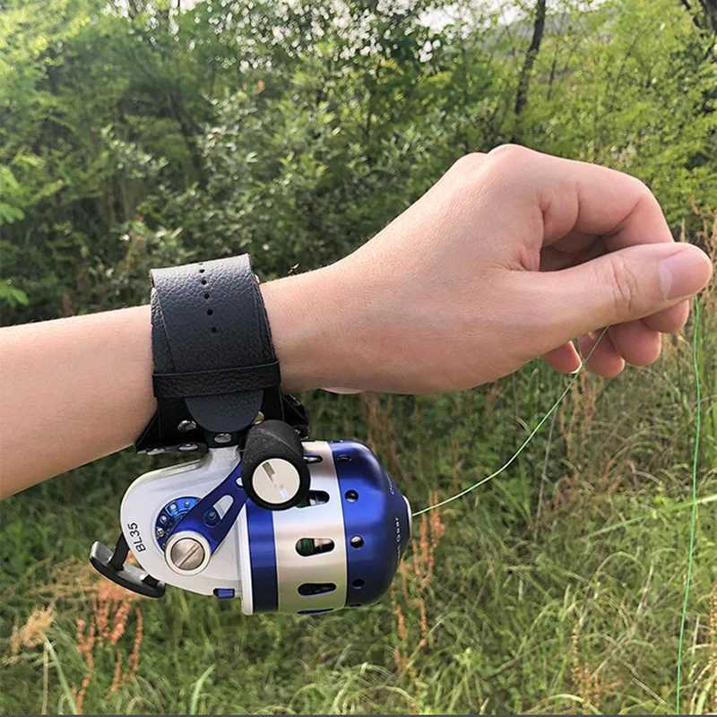 BL35 Fishing Spincast Reel 6+1BB Closed Metal Coil Slingshot Shoot Fish Outdoor with wristband 5#PE line 55MXJ241209