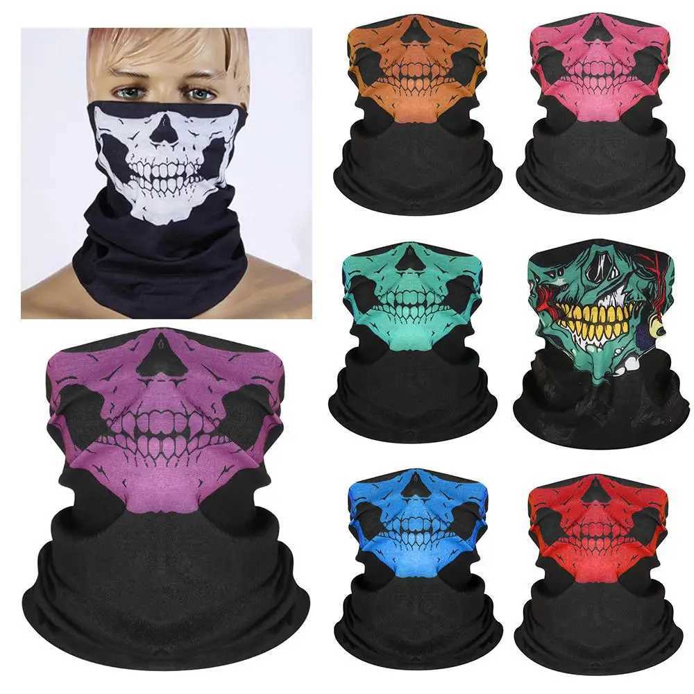 3pcsOutdoor Motorcycle Skull Mask Breathable Bike Scarf Mask christmas Bandana Motor Bike Sport Scarf Neck Warmer Winter HalloweenXJ241209