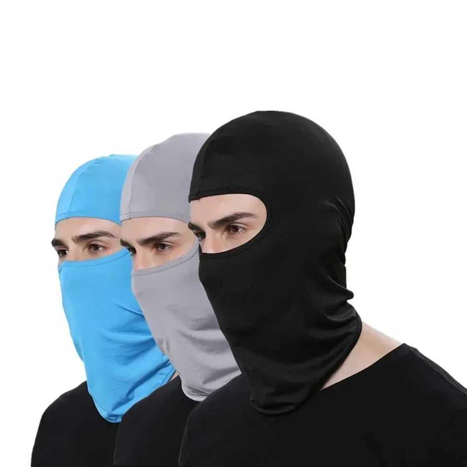 3pcs1x Balaclava Motorcycle Face Mask Helmet Bandana Hood Ski Neck Full Face Mask Windproof Dustproof Face-Shield Mens Biker MaskXJ241209