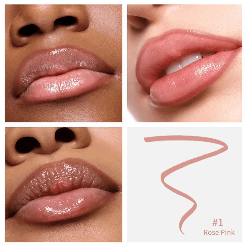 4 Colors Lip Liner Peel Off Tattoo Lipgloss Waterproof Long Lasting Matte Lip Tint Brown Contour Tear-off Lips Stain CosmeticXJ241209