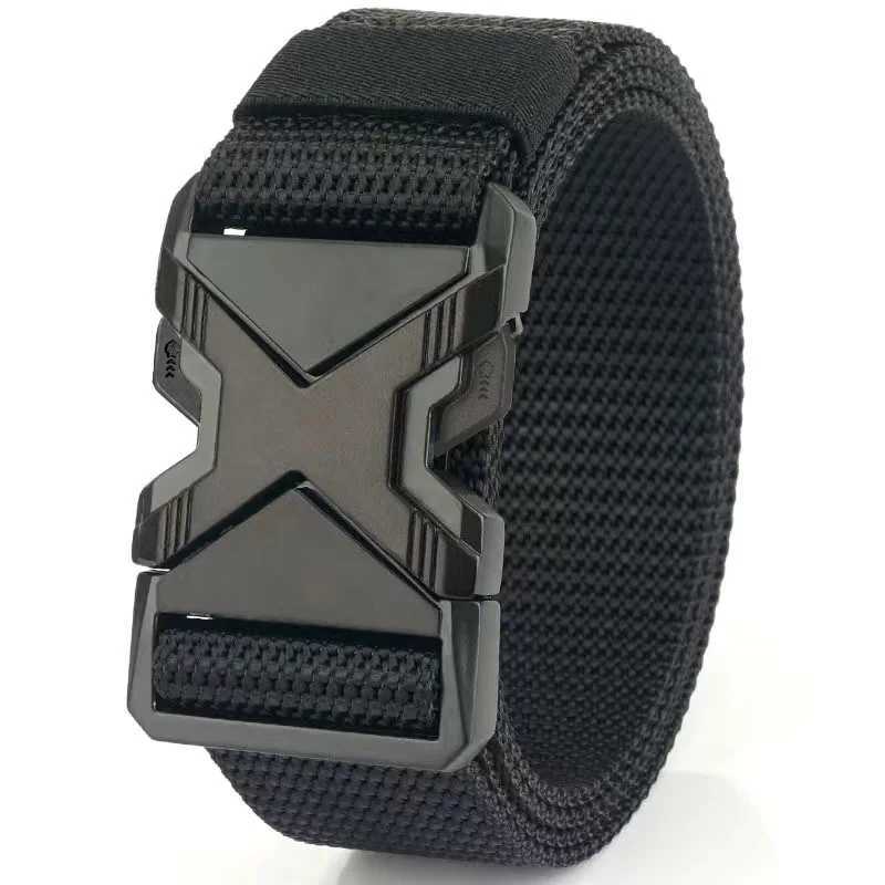 New Mens 125cm Buckle Nylon Braided Lightweight Breathable Daily Cmuter Mens Strap X241209