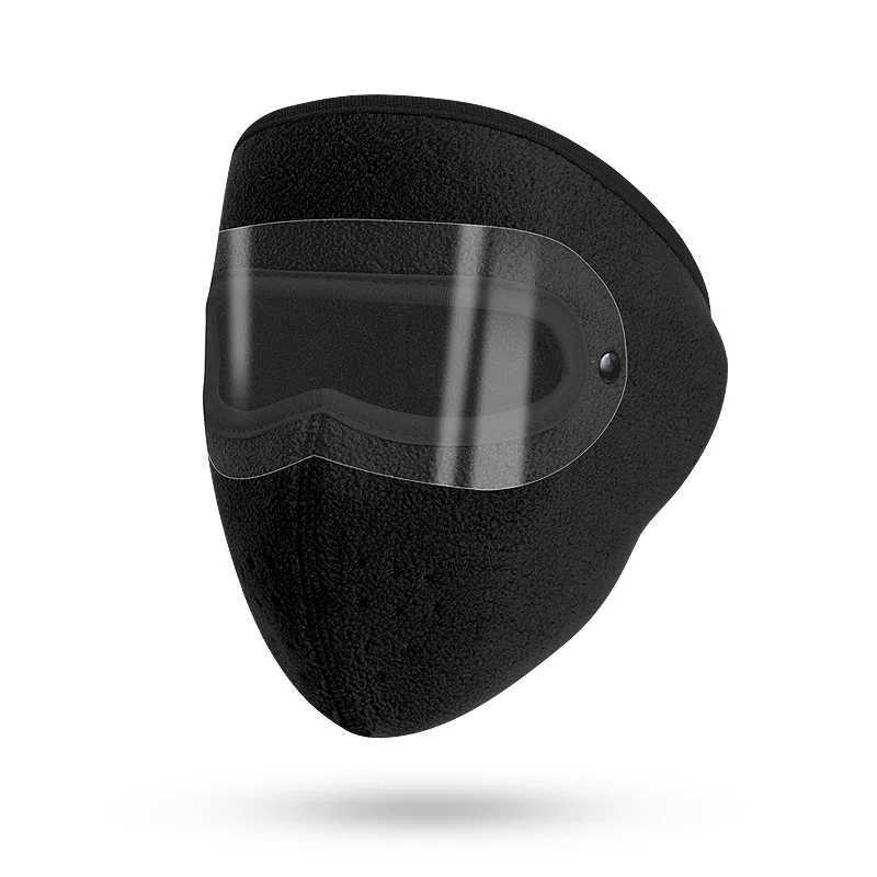 3pcsUnisex Winter Warm Mask Face Shield Cycling Caps for Outdoor Fishing Breathable Mask with HD Anti-fog Goggles Fleece Warm ScarfXJ241209