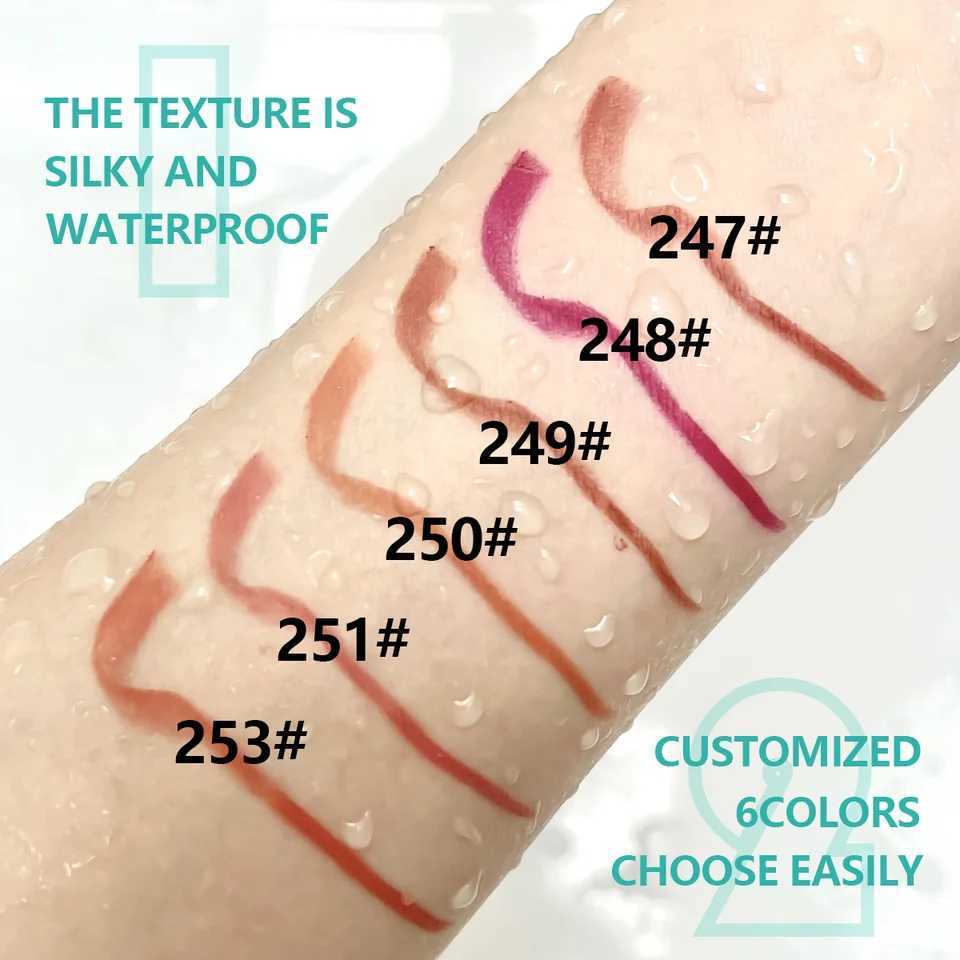 6 Colors Lip Liner Matte Lipstick Pencil Contour Lip Makeup Sexy Red Long Lasting Moisturizer Lipliner CosmeticsXJ241209
