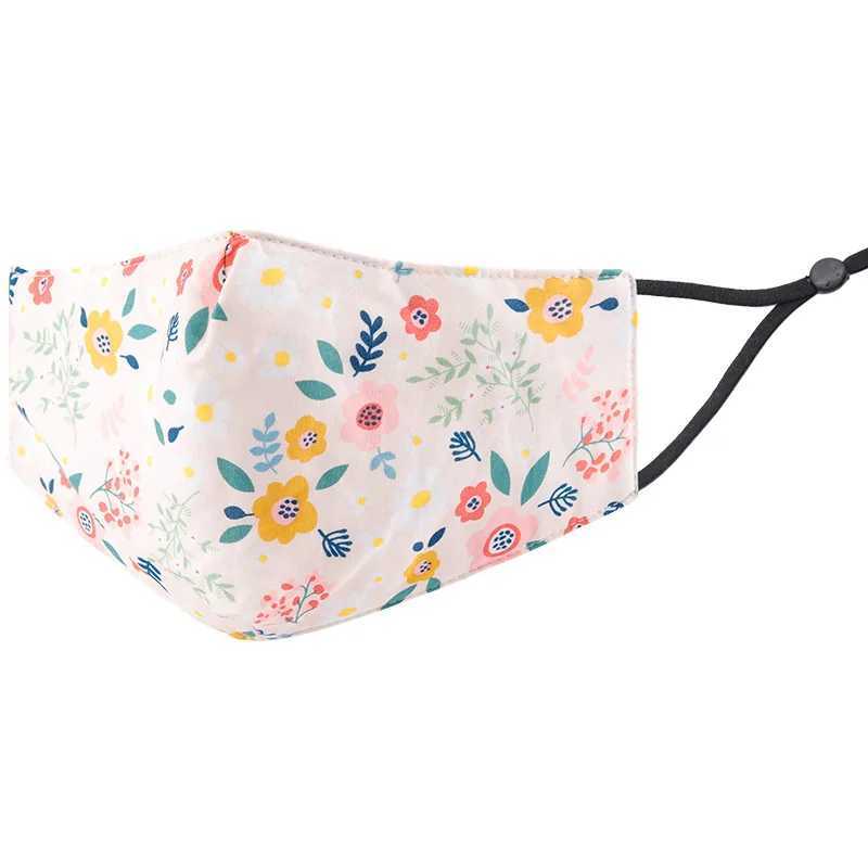 3pcsBreathable Flower Face Mask Fabric Mascarilla Outdoor Facemask Washable Reuse Face Mascarilla Reutilizable Mascara WholesaleXJ241209