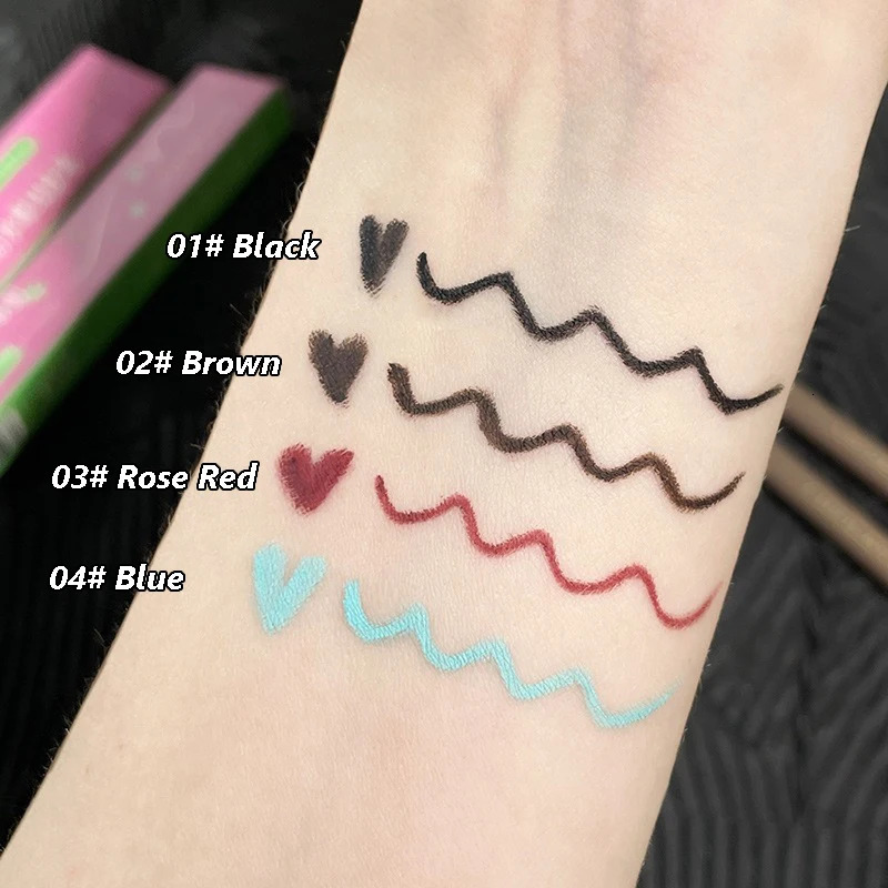 Waterproof Eyeliner Gel Pencil Soft Smooth High Pigment Professional Silky Matte Blue Eyelid Liner Lasting Makeup Tool Cosmetics 241209