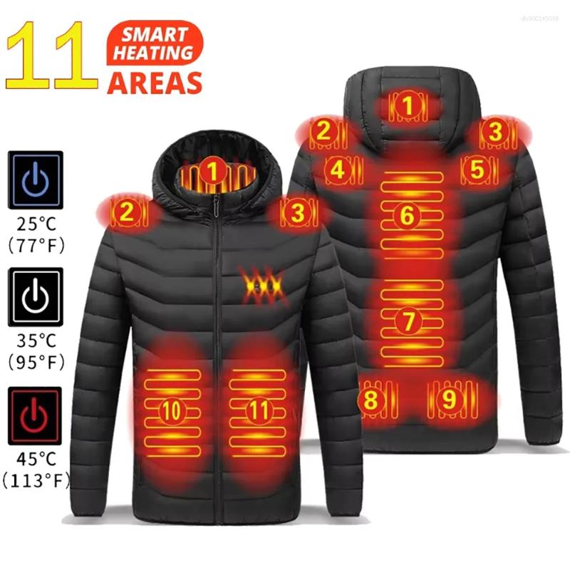Hunting Jackets 21 Areas Heated Jacket Mens Waterproof Heating Men Warm Winter Parkas Coat Vest Tactical