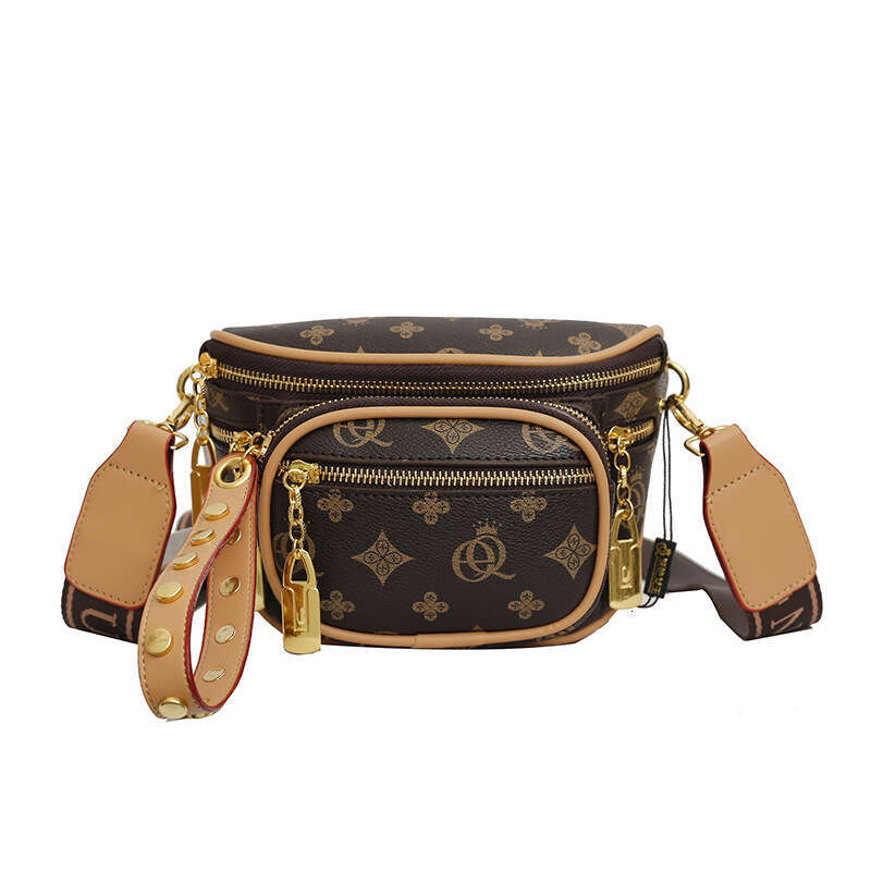 Chest women's fashionable casual letter waist bag, temperament style, single shoulder crossbody bag