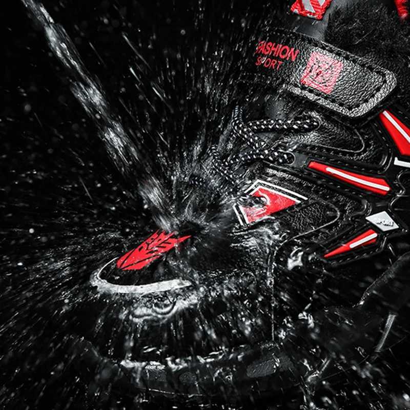 Childrens sports shoes autumn and winter childrens cotton shoes outdoor walking and travel warm shoes school football shoes X241209