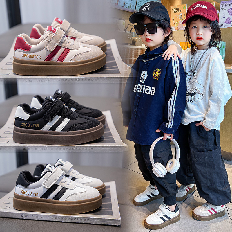 Kids Sneakers Lightweight Children's Shoes Toddler Non-slip Sole Casual Shoes Cutefeet PU Leather Upper Boys Girl Sneakers Sizes 27 - 38