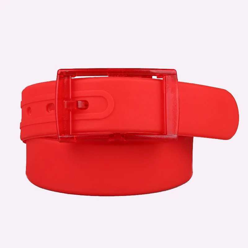 3.5x116cm non-metallic plastic buckle strap used for warm candy color neutral silicone tape M/Fem jeans leather strap accessories X241209