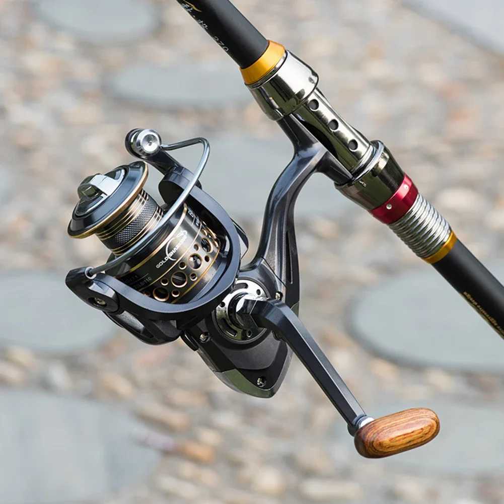 Innovative Water Resistance Spinning Reel 13 Bearings with Wood Hand Saltwater Fishing Reel Long Cast Offshore Trolling ReelXJ241209