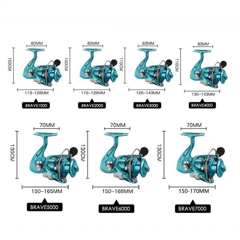 15kg Max Drag Comfort EVA Grip Fishing Reel 1000-7000 Sea Trout Spinning Wheel Fishing Accories ft/Right Hand fishing reelXJ241209