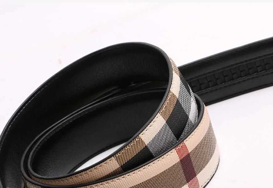 2024 new mens striped leather strap fashion strap mens leather strap authentic buckle M pure leather business casual strap X241209